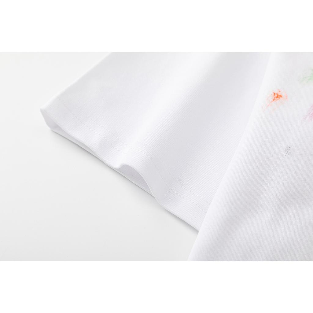 9068 Off-White 2025 Spring/Summer New Colorful Letter Arrow Pattern Round Neck Hooded Short Sleeved Men's and Women's T-shirts