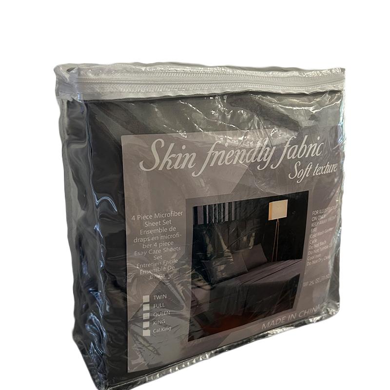 Набор постельного белья из 3/4 предметов однотонный, протектор для матраса, мягкое и удобное постельное белье, простыня, нескользящая простыня на резинке с глубоким карманом