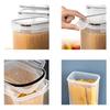 7Pcs Set Kitchen Sealed Jar Grain Storage Box Refrigerated Odor-Free Transparent PP Fresh-Keeping Box (BPA Free, FDA Certified)