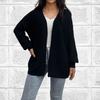 Women's Solid Color Loose Knit Long Sleeve Loose Cardigan Coat For Women