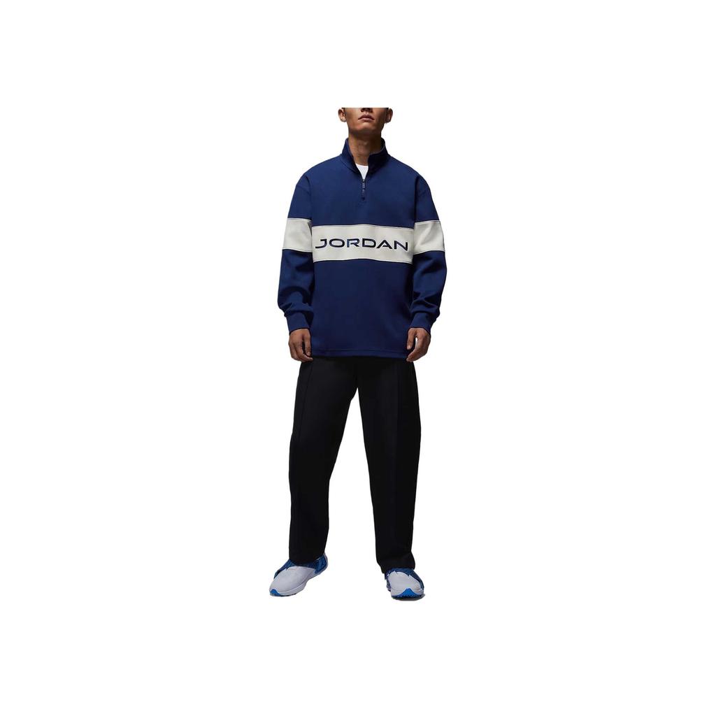 Jordan Dri-FIT FW/AW25 Толстовка на молнии Удобная Мягкая Футболка для гольфа Мужские топы HF9920-492