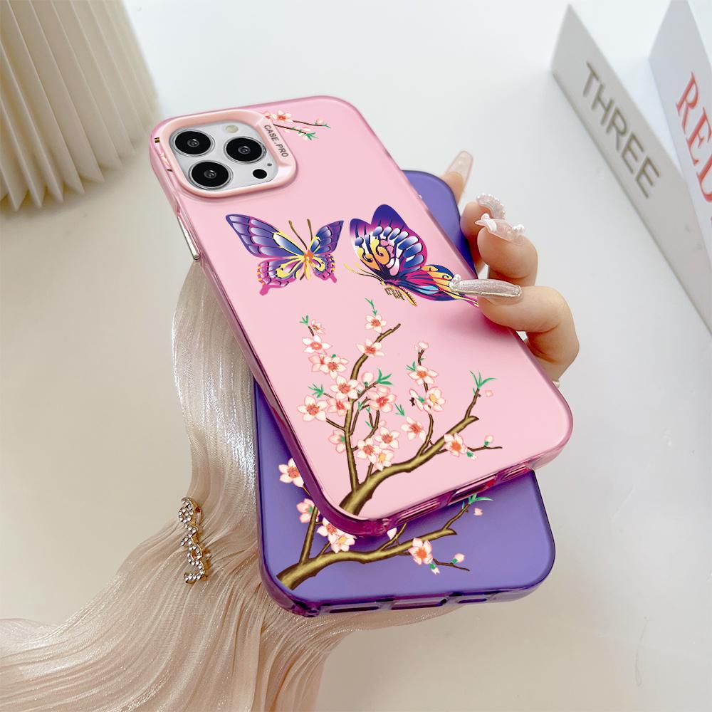 Окрашенный узор, красочный серебристый, двухсторонний, жесткий, противоударный чехол для телефона Vivo