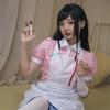 Danganronpa Mikan Tsumiki, костюм для косплея с париком, аниме, Хэллоуин, отчаяние, Ultimate, униформа медсестры, костюм горничной, полный комплект для женщин