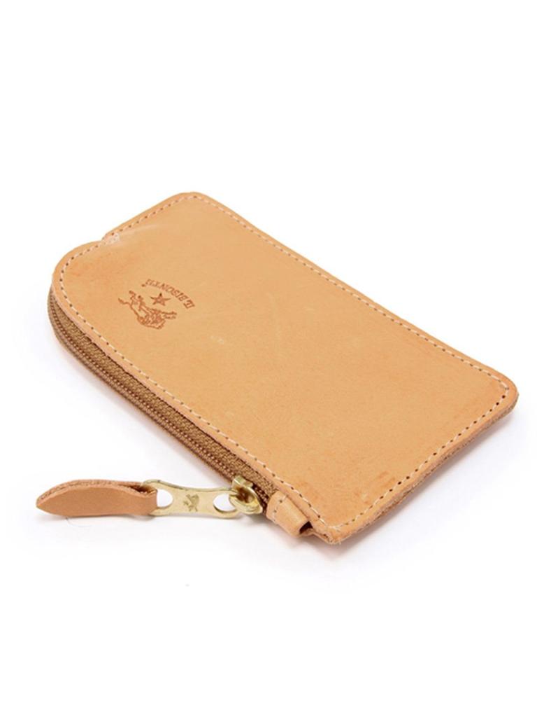 Coin Case Coin Purse Leather Genuine Leather Cowhide Unisex Olive [IL BISONTE] Women's Men's