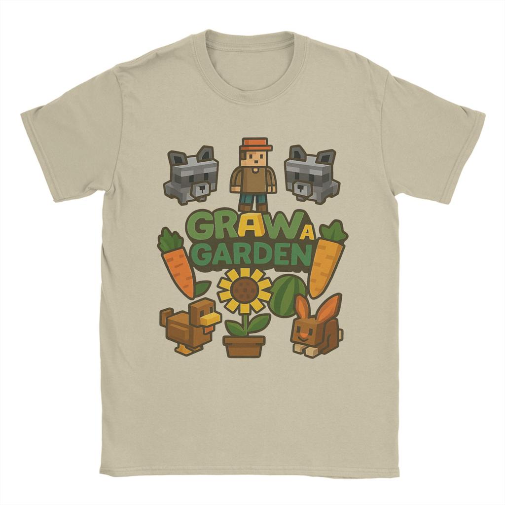 Ретро Я Выращиваю Сад Футболки Мужские Круглый Вырез Короткий Рукав Одежда 100% Хлопок Летние Топы