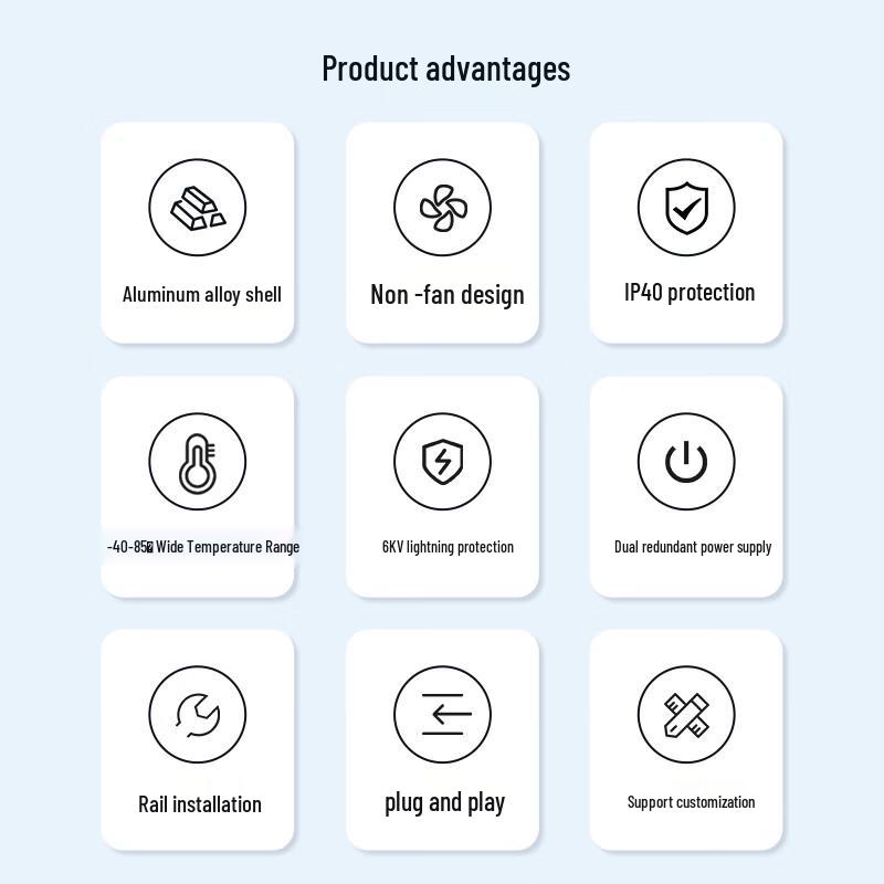 Aidicon Industrial Gigabit Ethernet Fiber Optic Switch