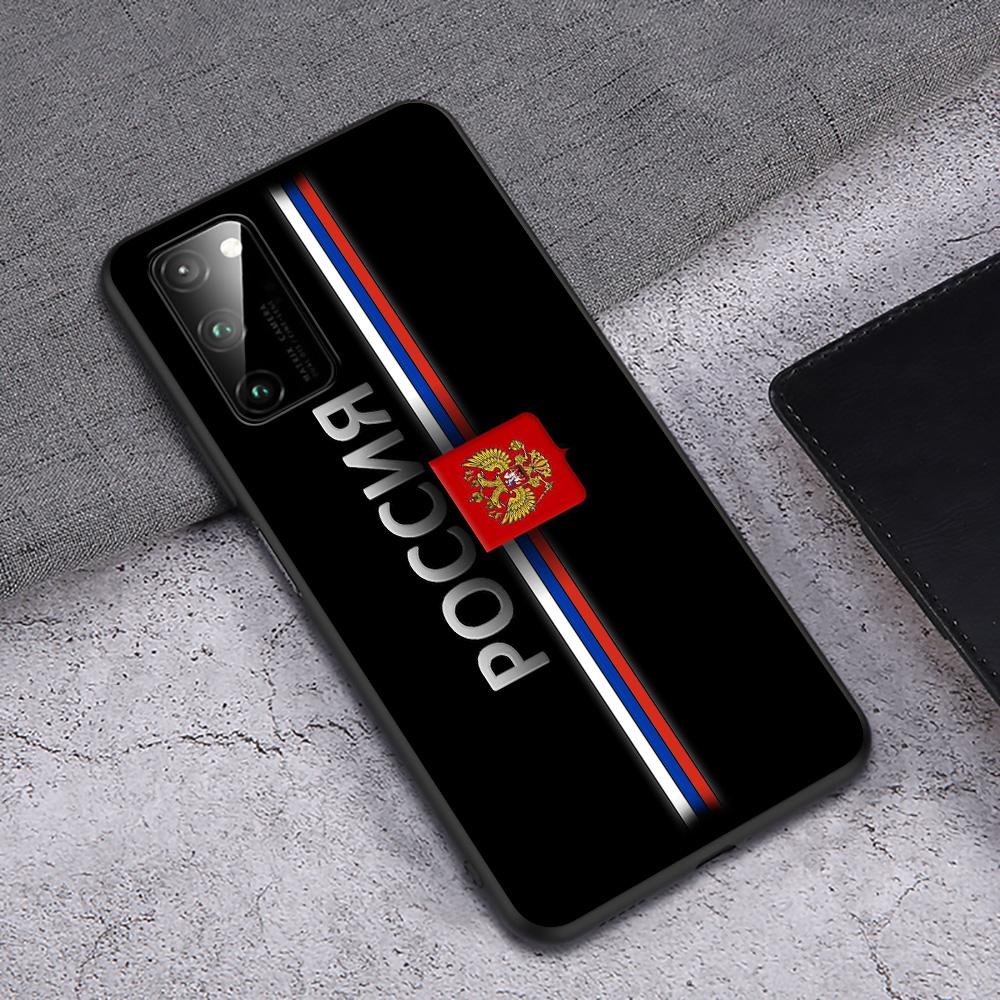 T161 Russia Flag Emblem Case for Honor Note 6A 7A 7C 7X 8 8A 8C 8X 9 9A 9X 10X 20 20S 30 Y6P Lite Pro