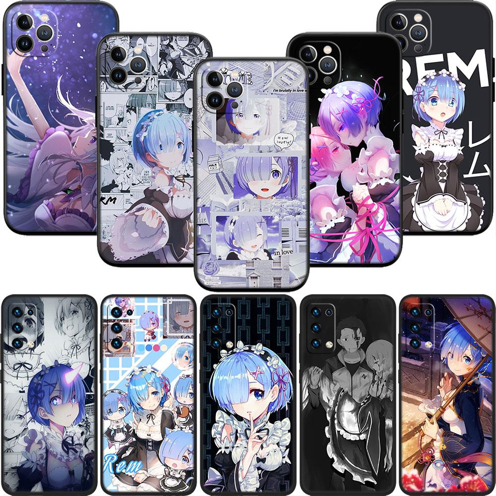 CJ48 Emilia Re Zero Ram Rem Soft Shell Phone Case for Redmi Note 8 9 Pro Max 9S 9T 9C NFC 8T 8A 10A A4