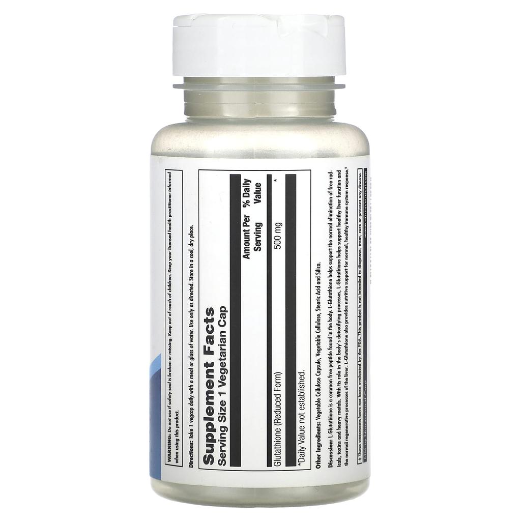 L-Glutathione Sr, 500Mg, 30 Veggie Caps