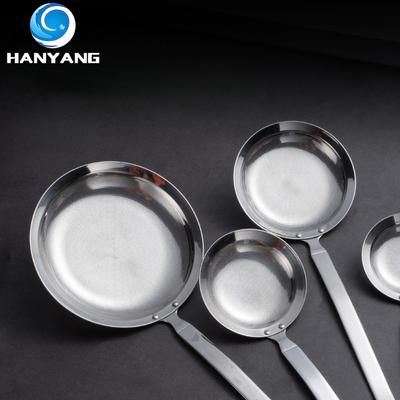 HANYANG 304 фильтрующая ложка из нержавеющей стали, горячая кастрюля, ложка для пены, бытовая ложка для снятия пены, утолщенная ложка для жарки и пены