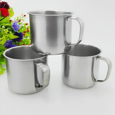 Кружка для кофе из нержавеющей стали 1 шт. 8,45 унций 304 - прочная, многоразовая, портативная, идеально подходит для кемпинга и пикников