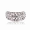 Zircon T Square Full Diamond Opening Ring Horseshoe Star Exquisite High-End Isn'T The Wind Super Flash Ring Woman