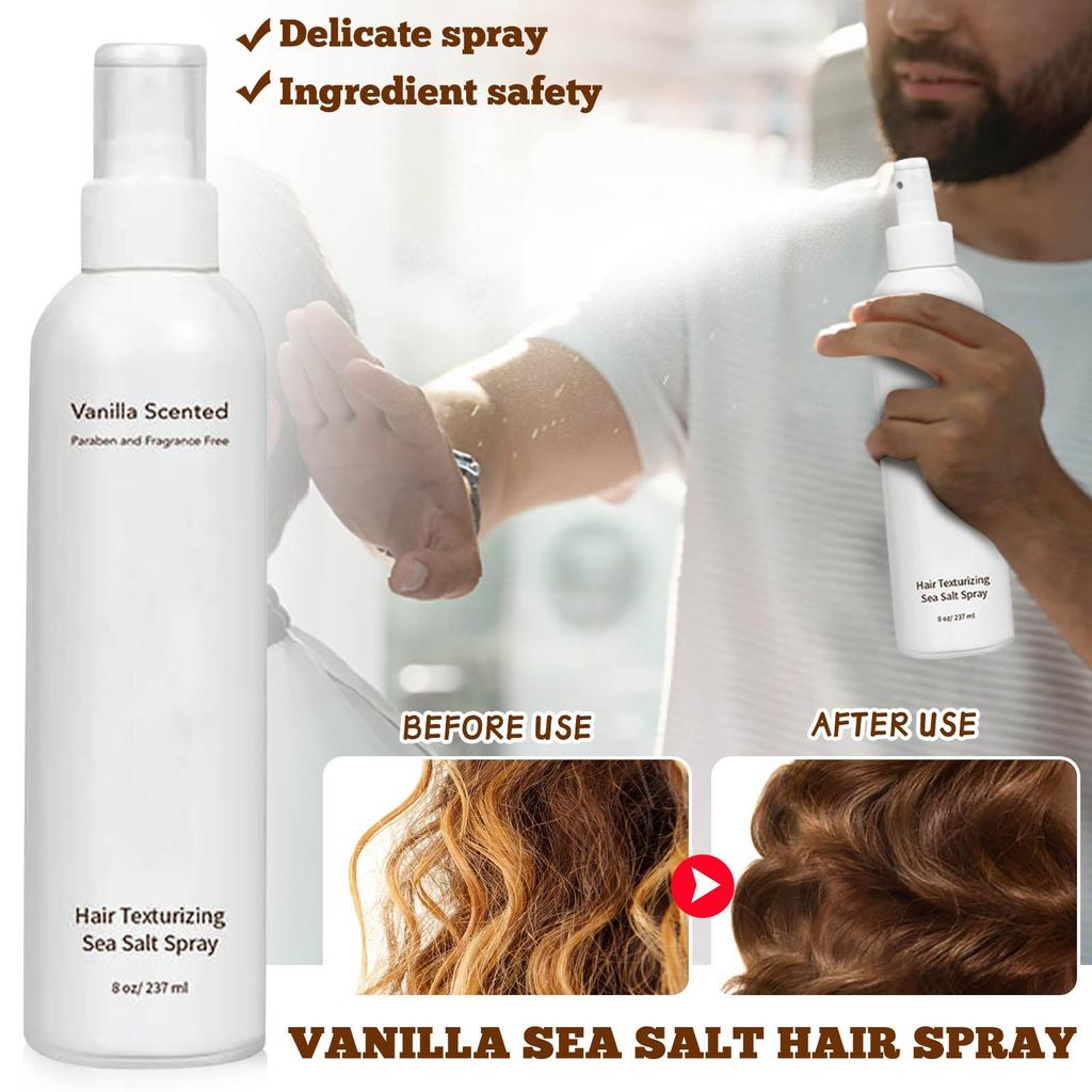 Морской спрей Текстурирующий морской спрей Морской спрей для фиксации локонов и пляжных волн Спрей для увлажнения и спрей для волос 237мл