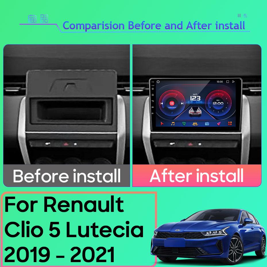 Android Multimedia For Renault Clio 5 Lutecia 2019 - 2021 Car Stereo CPU Radio QLED Player Navigation BT HDR Screen Dash Cam 5G