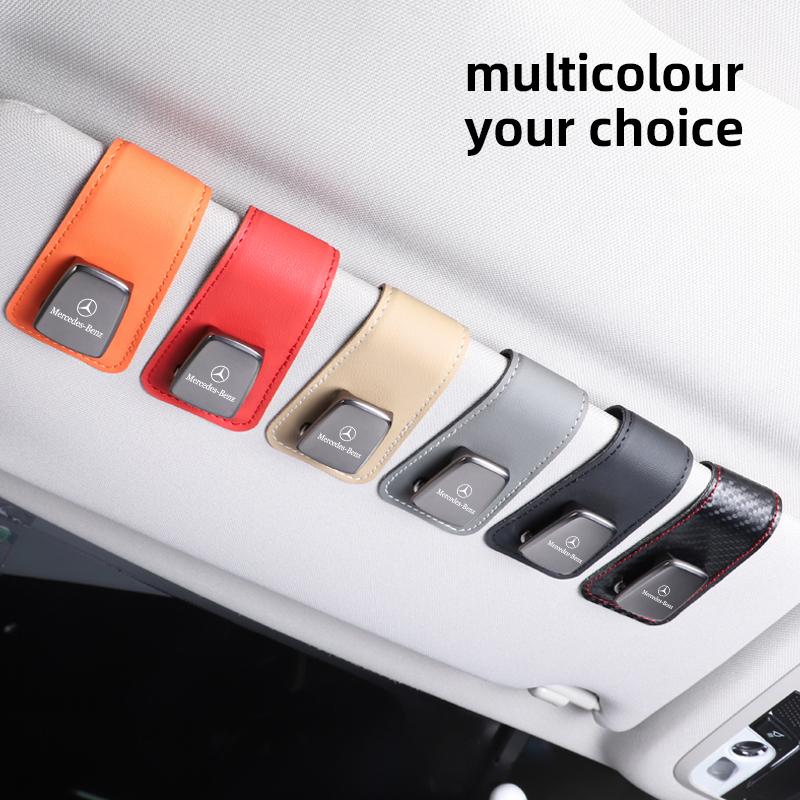 2025 Горячий Автомобильный Внутренний Солнцезащитный Козырек Клипса для Солнечных Очков Держатель для Очков Для Mercedes Benz AMG W203 W206 W220 W205 W211 W212 W201 W210