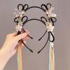 Exquisite Embroidery Wigs Braided Hair Hoop Hair Bands for Children  Photography Headwear