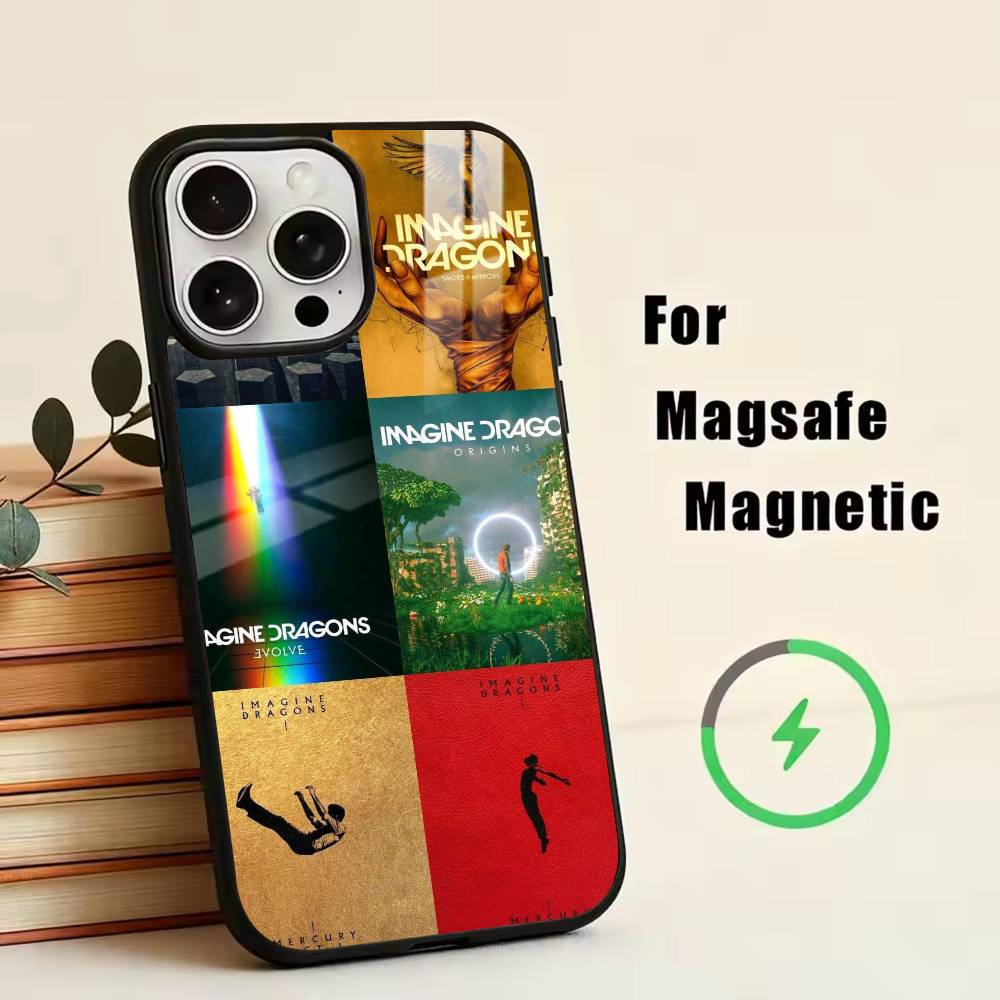 Imagine D-Dragons Phone Case For iPhone17,16,15,14,13,12,11 Plus,Pro Magnetic with Magsafe Wireless Charging