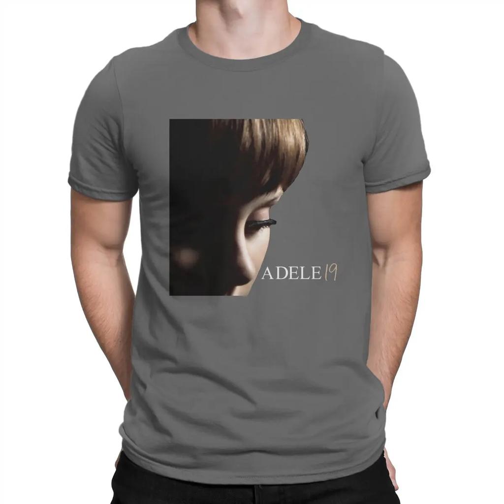 Fan Men T Shirts A-Adele Singer Cool Tee Shirt Short Sleeve Crew Neck T-Shirts Pure Cotton Gift Idea Clothing