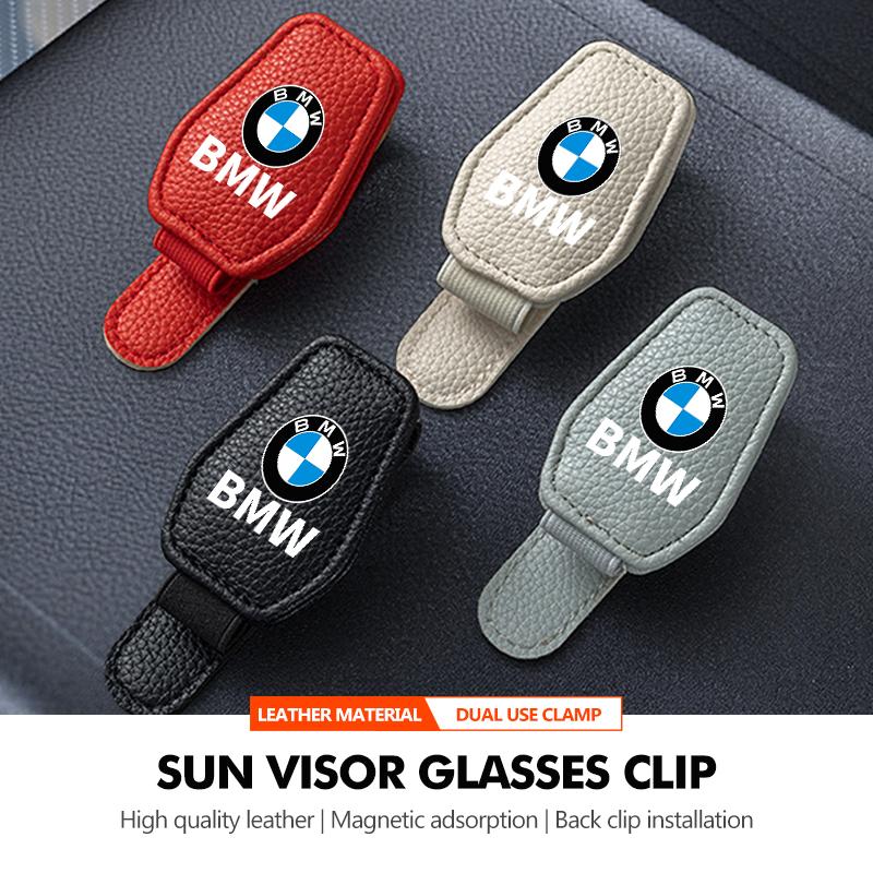 Magnetic Leather Eyeglass Hanger Clip Universal Sunglasses Holder For BMW X3 X5 M5 M3 E46 E90 E60 F10 E39 F30 E36 G30 E87 E70 fxhk04
