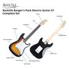 Guitare électrique - rocktile - banger's pack - sunburst - kit complet avec ampli 25w - 7 pièces