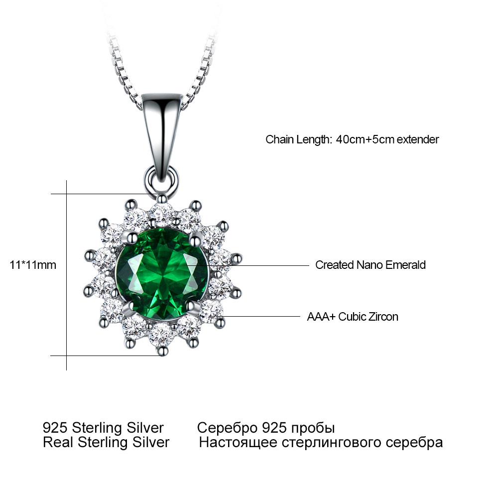 Umcho Подвески с изумрудными драгоценными камнями для женщин, подлинное лакомство, майский камень, пасьянс, ювелирные изделия с цепочкой, юбилей, день рождения, день Святого Валентина, ювелирные изделия, подарок