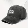 Unisex Letter Print Retro Baseball Cap Adjustable Lightweight Trucker Cap Casual Visor Hat