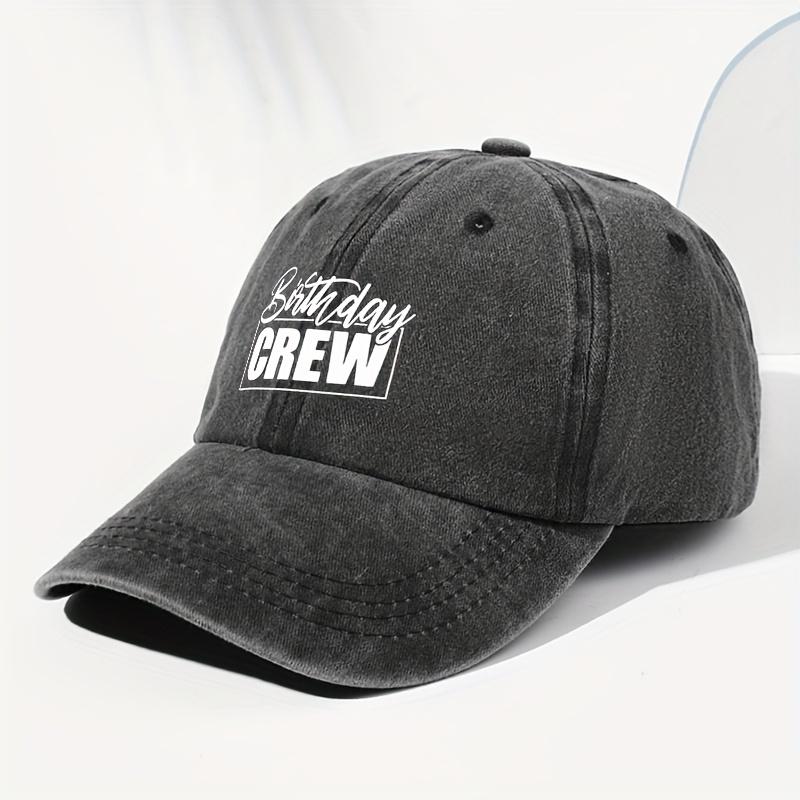 Unisex Letter Print Retro Baseball Cap Adjustable Lightweight Trucker Cap Casual Visor Hat