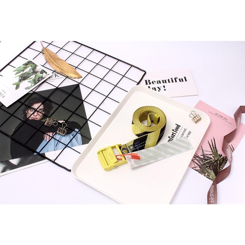 Новый холщовый ремень в индустриальном стиле OFF-white, тот же модный ремень