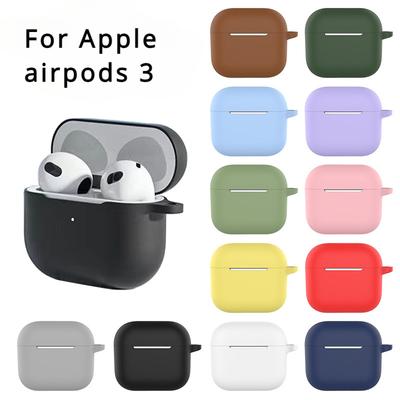 Для apple airpods 3 2022 защитный чехол для наушников силиконовый чехол милый силиконовый чехол однотонного цвета для apple airpods 3 2022