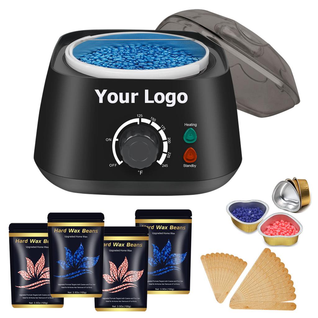 Wax Heater Hair Removal Machine Set Warmer Wax-melt Waxing Kit Wax Beans Bead Heating Machine Paraffin Depilatory Epilator 500CC
