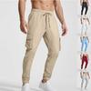 New Fashion Overalls Sports and Leisure Personalized Trend Drawstring Multi-pocket Trousers Men