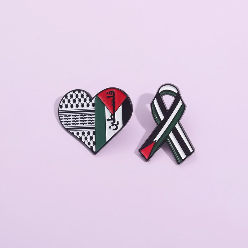 Эмалевая булавка с флагом Пакистана, креативное сердце, лента, значок на лацкан, рюкзак, шляпа, одежда, броши, ювелирные изделия, аксессуары, подарок другу