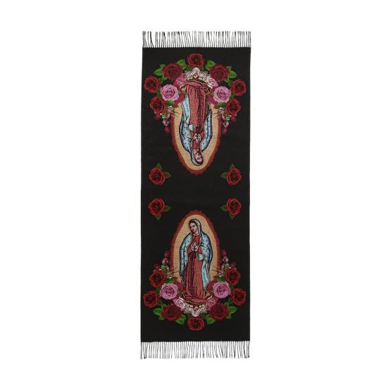 Шаль шарф Дева Мария Мягкий кашемир Теплая накидка Кисточки Зимний Легкий плед Универсальный религиозный аксессуар