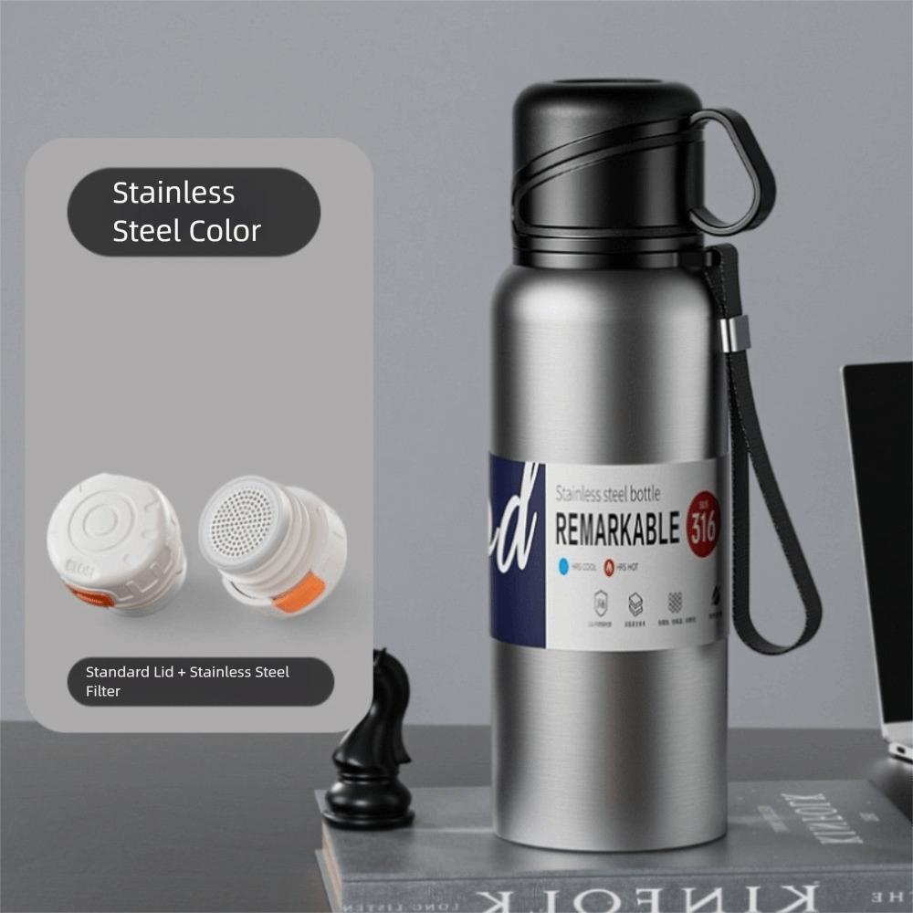 Large Capacity Insulated Cup Stainless Steel Outdoor Water Bottle Gifts Water Bottles