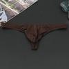 Men's Low-Rise Seamless Ice Silk Thong Underwear