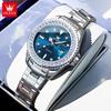 Quartz Watch for Women Diamond Dial Luxury Stainless Steel Waterproof Elegant Ladies Fashion Top Brand Women's Watch
