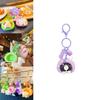 Cartoon Poached Egg Dog Keychain With Resin Material For Backpack And Keys