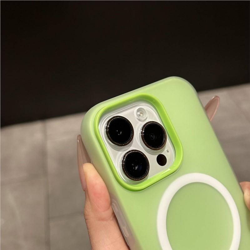 Роскошный Чехол Для Телефона С Беспроводной Зарядкой MagSafe Для iPhone 17 Air 11 12 13 14 15 16 Pro Max Магнитный Конфетный Бампер Матовый Чехол