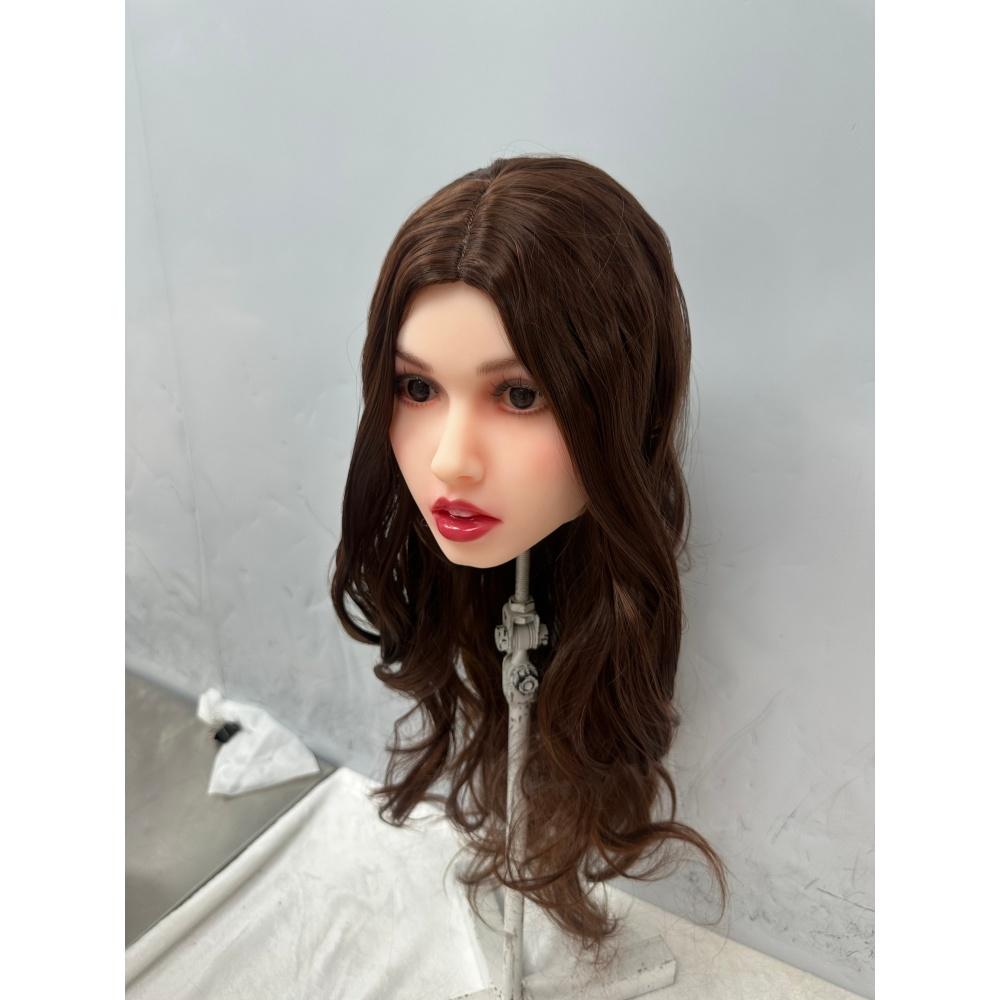 Голова секс-куклы для взрослых Изысканный макияж TPE Мягкая резиновая голова Вылепленная с ртом Оральный секс Мужская секс-игрушка