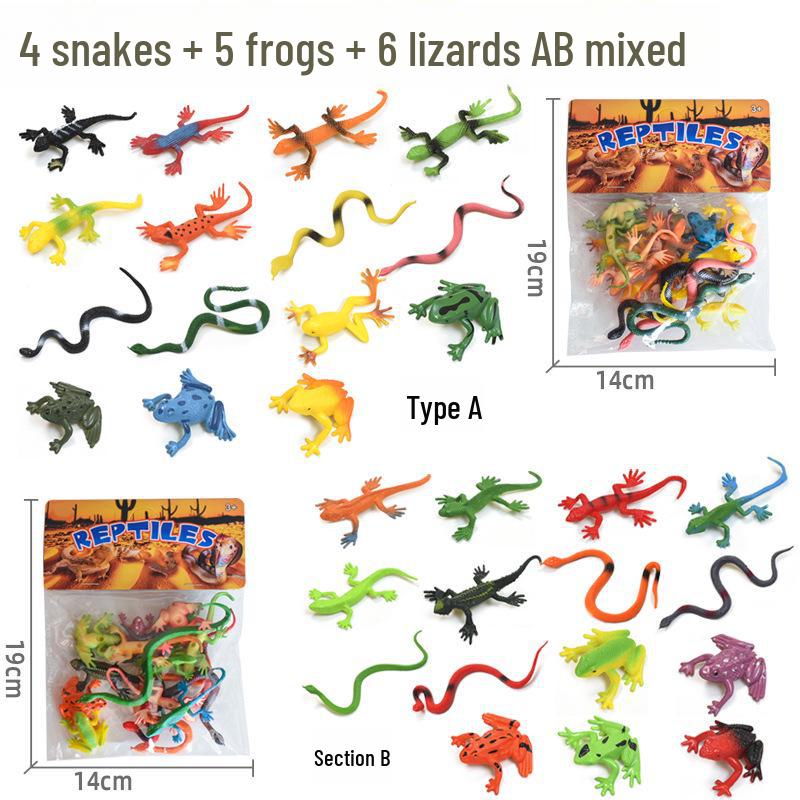 Wild Animal & Marine Insect Farm Model: Dinosaur Soft Glue Toy Set for Kids