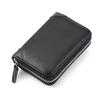 Women's RFID Multi-Slot Accordion Cowhide Card Holder with Anti-Theft Protection
