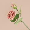Faux Flower Attractive Easy To Care Lightweight Great 2 Heads Fake Rose Flower Decoration for Household
