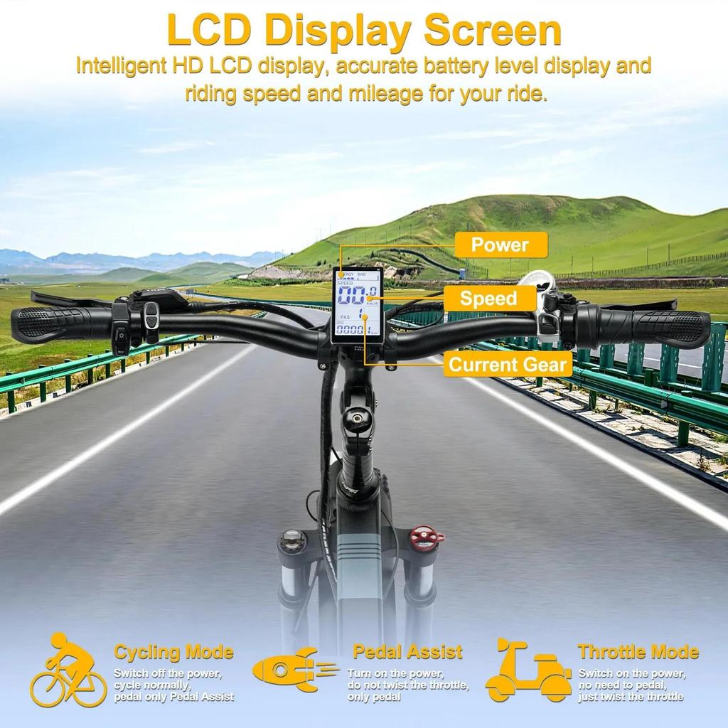 Новый H20 Pro 2000 Вт Складной Электровелосипед 48В 23Ач 20 дюймов Толстая Шина Двойной Мотор Вездеход Горный Велосипед