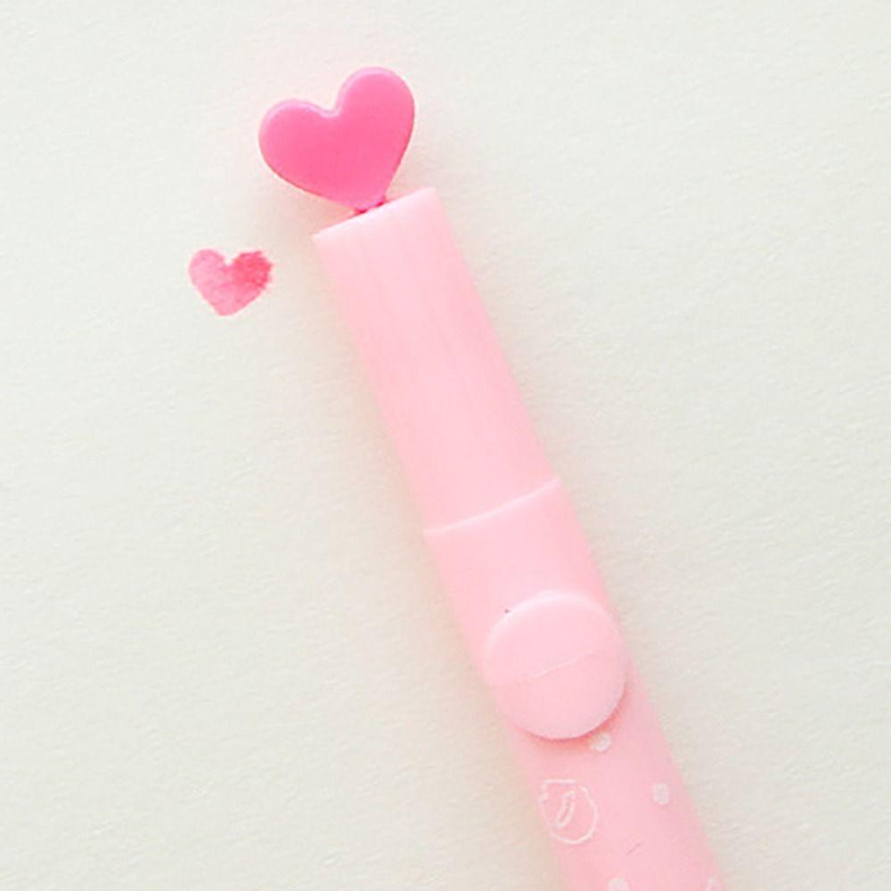 Candy Color Highlighters Pen Journal Diary Decoration Highlighter Cute Stamp