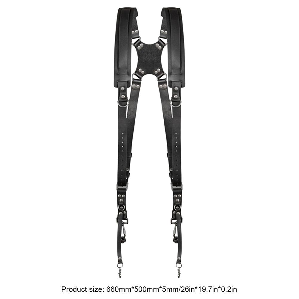 Ремень для камеры, регулируемый, двойной, кожаный, ремень для камеры, аксессуары для зеркальных фотоаппаратов Sony Canon Nikon