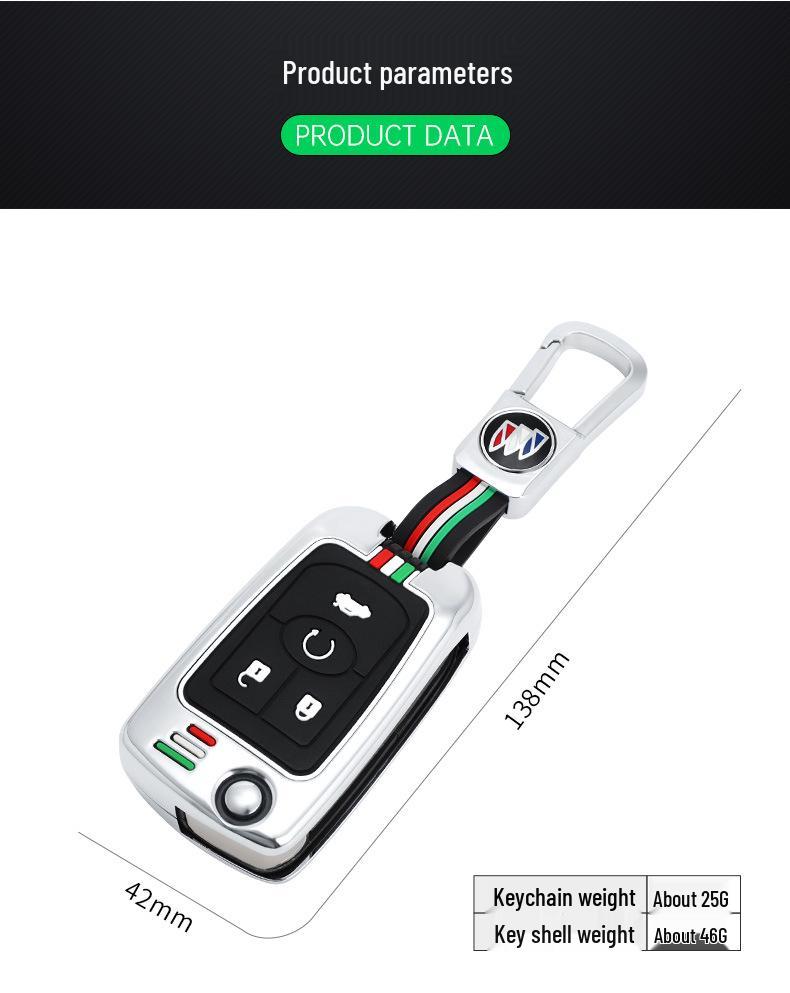 Buick Excelle Key Cover for 2015, 2008, 2011, 2013 Models - Remote Control Key Case