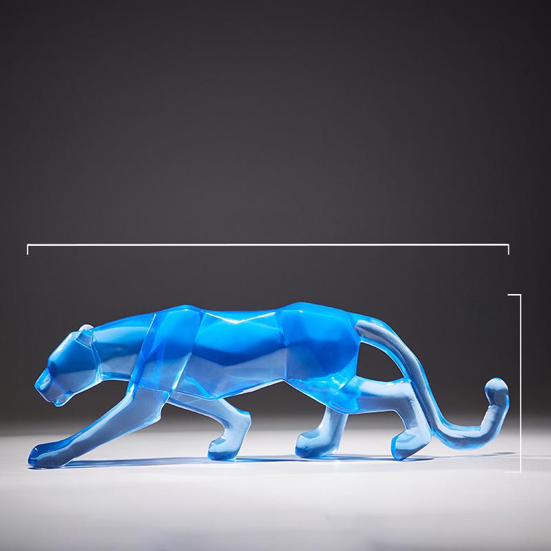 Атмосферные леопардовые украшения Современная гостиная ТВ-тумба Офисный рабочий стол Домашний декор Ремесла