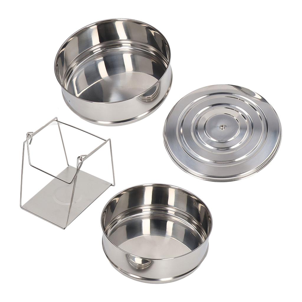 Пароварка из нержавеющей стали 304, 2-ярусная, штабелируемая, посуда для приготовления пищи с крышкой для кухни