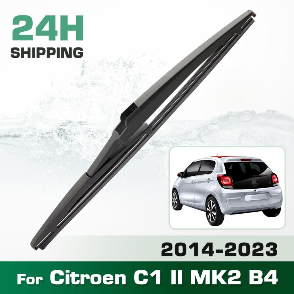 Rear Windshield Wipers Blades,Premium All-Season Wiper blades Replacement For Citroen C1 II MK2 B4 2014-2023