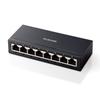 Elecom Коммутационный концентратор 8 портов Gigabit металлический корпус компактный легкий адаптер крепление директива RoHS черный [AC включен/совместим с настенным монтажом/тихий